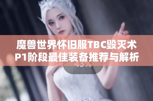 魔兽世界怀旧服TBC毁灭术P1阶段最佳装备推荐与解析