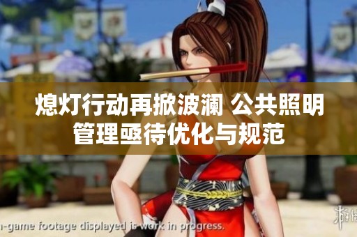 熄灯行动再掀波澜 公共照明管理亟待优化与规范
