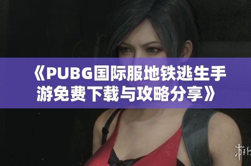 《PUBG国际服地铁逃生手游免费下载与攻略分享》