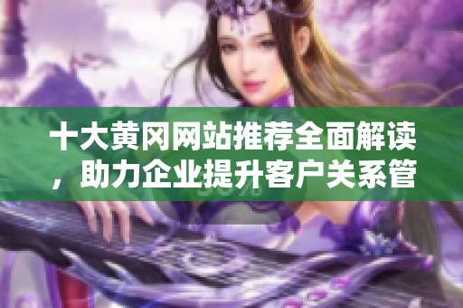 十大黄冈网站推荐全面解读，助力企业提升客户关系管理效果