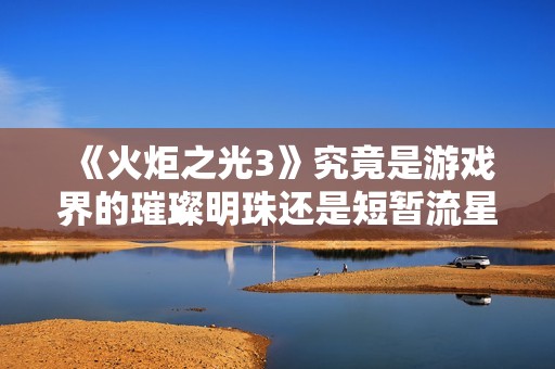 《火炬之光3》究竟是游戏界的璀璨明珠还是短暂流星现象？