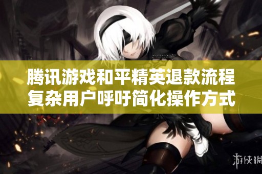 腾讯游戏和平精英退款流程复杂用户呼吁简化操作方式