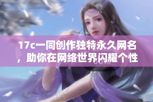 17c一同创作独特永久网名，助你在网络世界闪耀个性