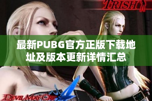 最新PUBG官方正版下载地址及版本更新详情汇总