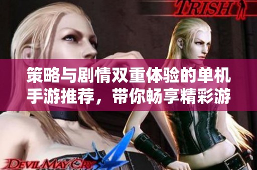 策略与剧情双重体验的单机手游推荐，带你畅享精彩游戏世界