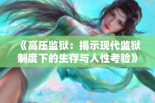 《高压监狱：揭示现代监狱制度下的生存与人性考验》