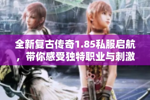 全新复古传奇1.85私服启航，带你感受独特职业与刺激挑战