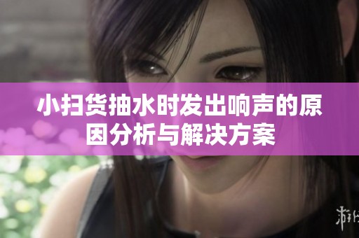 小扫货抽水时发出响声的原因分析与解决方案