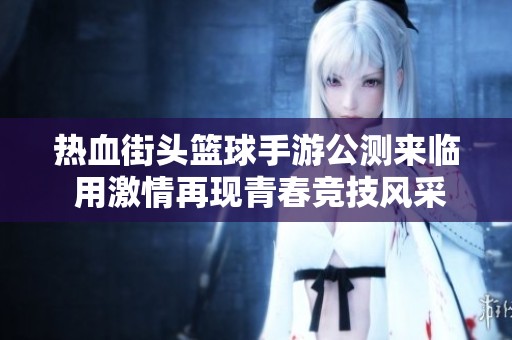 热血街头篮球手游公测来临 用激情再现青春竞技风采
