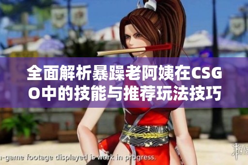 全面解析暴躁老阿姨在CSGO中的技能与推荐玩法技巧