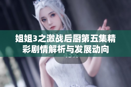 姐姐3之激战后厨第五集精彩剧情解析与发展动向