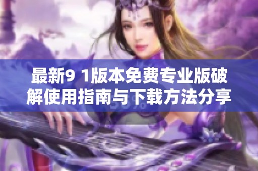 最新9 1版本免费专业版破解使用指南与下载方法分享