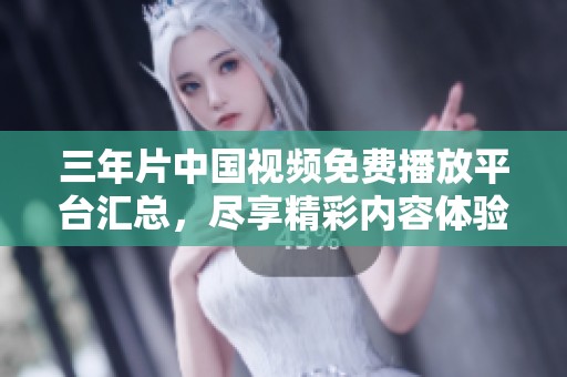三年片中国视频免费播放平台汇总，尽享精彩内容体验