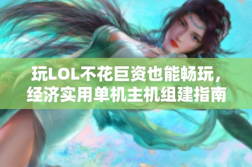 玩LOL不花巨资也能畅玩，经济实用单机主机组建指南
