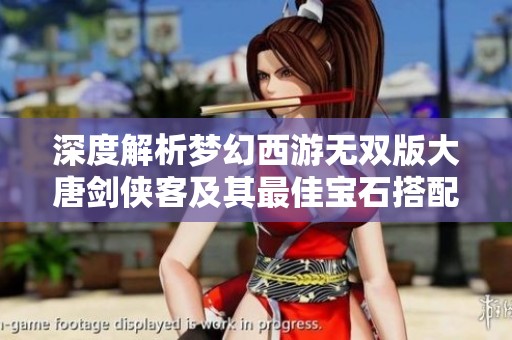 深度解析梦幻西游无双版大唐剑侠客及其最佳宝石搭配策略
