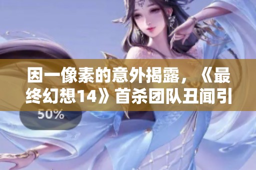 因一像素的意外揭露，《最终幻想14》首杀团队丑闻引发广泛讨论
