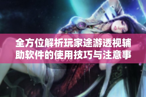 全方位解析玩家途游透视辅助软件的使用技巧与注意事项