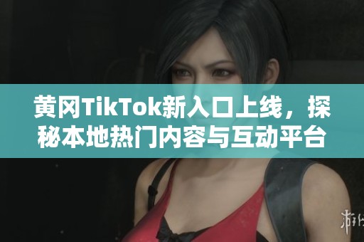 黄冈TikTok新入口上线，探秘本地热门内容与互动平台