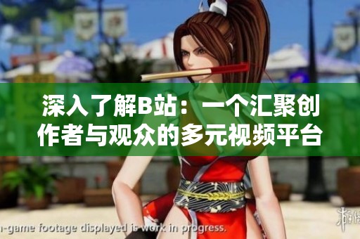 深入了解B站：一个汇聚创作者与观众的多元视频平台
