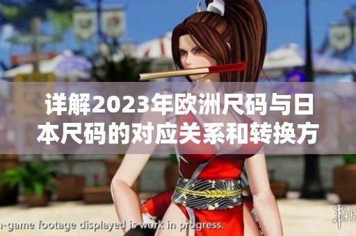 详解2023年欧洲尺码与日本尺码的对应关系和转换方法