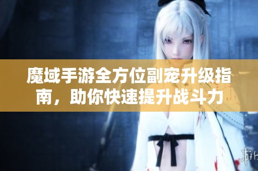 魔域手游全方位副宠升级指南，助你快速提升战斗力