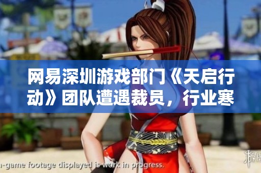 网易深圳游戏部门《天启行动》团队遭遇裁员，行业寒冬来临引发关注
