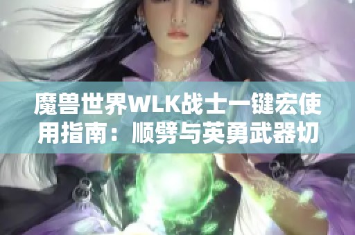 魔兽世界WLK战士一键宏使用指南：顺劈与英勇武器切换技巧详解
