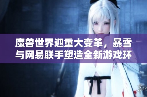 魔兽世界迎重大变革，暴雪与网易联手塑造全新游戏环境！