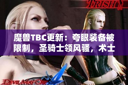 魔兽TBC更新：夸眼装备被限制，圣骑士领风骚，术士高价赎回引关注