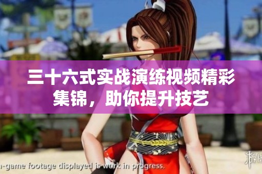 三十六式实战演练视频精彩集锦，助你提升技艺