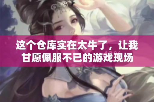 这个仓库实在太牛了，让我甘愿佩服不已的游戏现场