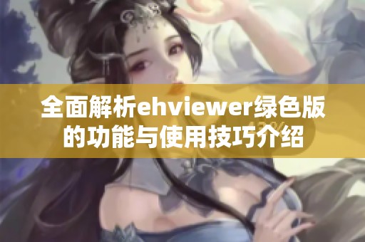 全面解析ehviewer绿色版的功能与使用技巧介绍