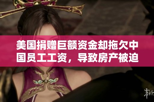 美国捐赠巨额资金却拖欠中国员工工资，导致房产被迫拍卖的悲剧