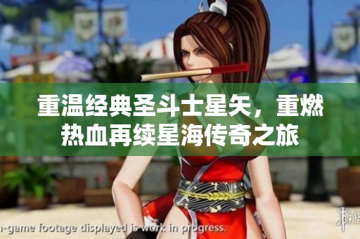 重温经典圣斗士星矢，重燃热血再续星海传奇之旅