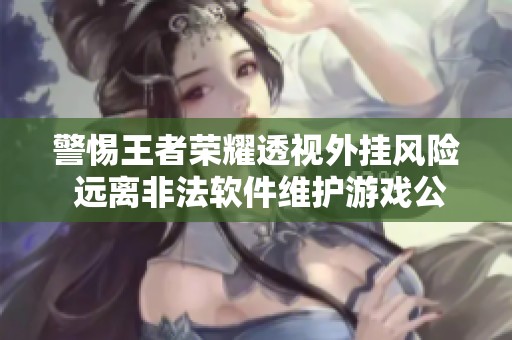 警惕王者荣耀透视外挂风险 远离非法软件维护游戏公正环境
