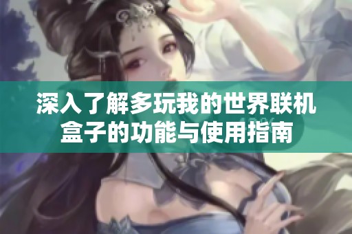 深入了解多玩我的世界联机盒子的功能与使用指南