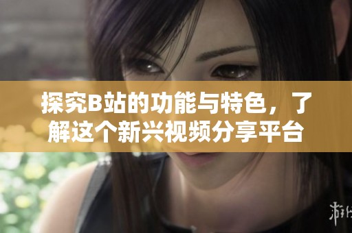 探究B站的功能与特色，了解这个新兴视频分享平台