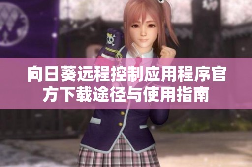 向日葵远程控制应用程序官方下载途径与使用指南