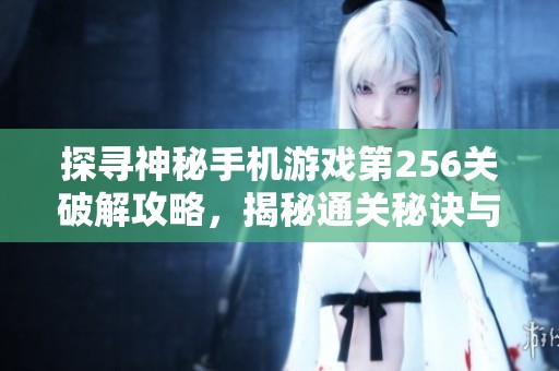 探寻神秘手机游戏第256关破解攻略，揭秘通关秘诀与技巧