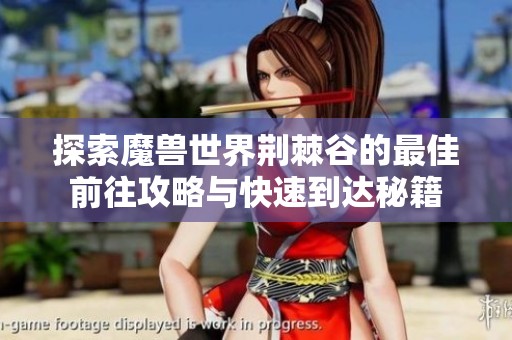 探索魔兽世界荆棘谷的最佳前往攻略与快速到达秘籍