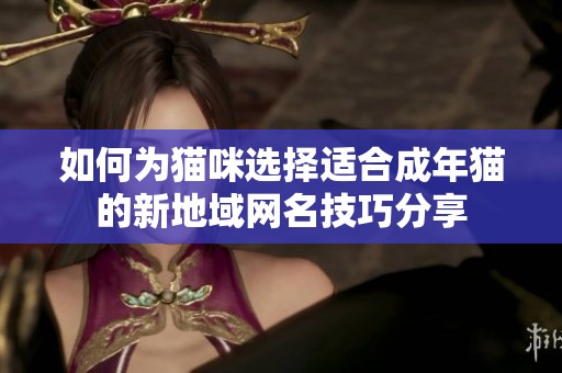 如何为猫咪选择适合成年猫的新地域网名技巧分享