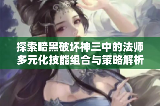 探索暗黑破坏神三中的法师多元化技能组合与策略解析