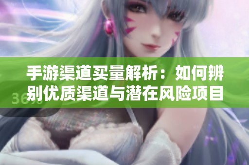 手游渠道买量解析：如何辨别优质渠道与潜在风险项目
