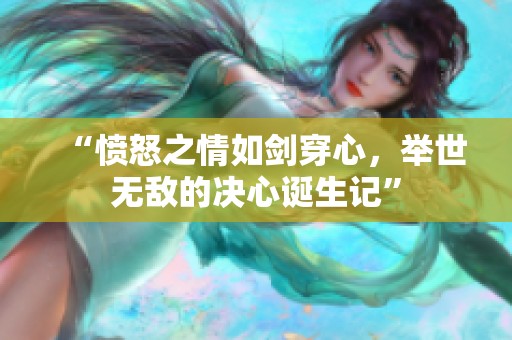 “愤怒之情如剑穿心，举世无敌的决心诞生记”
