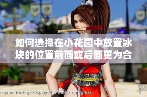 如何选择在小花园中放置冰块的位置前面或后面更为合理