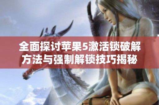 全面探讨苹果5激活锁破解方法与强制解锁技巧揭秘