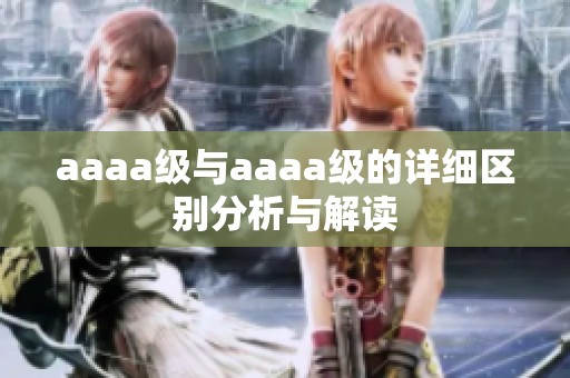 aaaa级与aaaa级的详细区别分析与解读