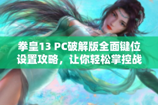拳皇13 PC破解版全面键位设置攻略，让你轻松掌控战斗技巧与操作