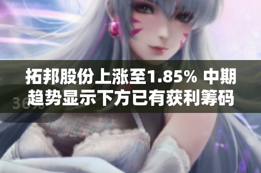 拓邦股份上涨至1.85% 中期趋势显示下方已有获利筹码积累