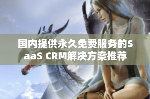 国内提供永久免费服务的SaaS CRM解决方案推荐